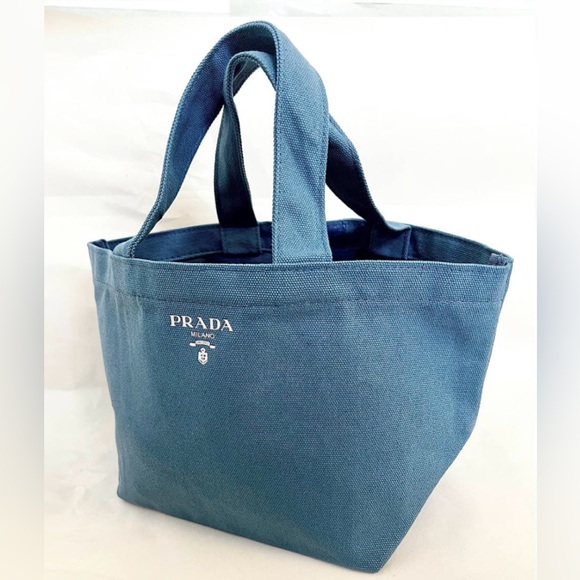 Prada Blue Tote Bag - Picture 4 of 9